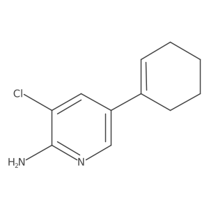 3-Chloro-5-(cyclohex-1-en-1-yl)pyridin-2-amine结构式