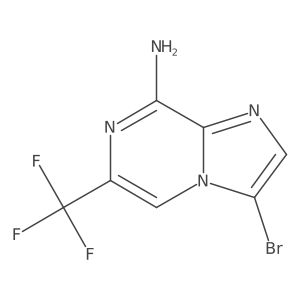 3-Bromo-6-(trifluoromethyl)imidazo[1,2-a]pyrazin-8-amine Structure