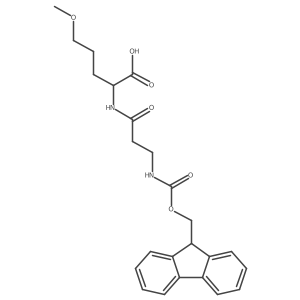 2-[3-({[(9H-fluoren-9-yl)methoxy]carbonyl}amino)propanamido]-5-methoxypentanoic acid结构式