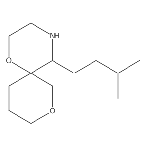 5-(3-Methylbutyl)-1,8-dioxa-4-azaspiro[5.5]undecane结构式