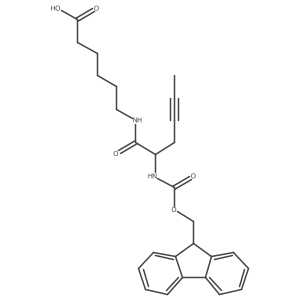 6-[2-({[(9H-fluoren-9-yl)methoxy]carbonyl}amino)hex-4-ynamido]hexanoic acid结构式
