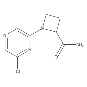 1-(6-Chloropyrazin-2-yl)azetidine-2-carboxamide结构式
