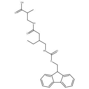 3-{3-[({[(9H-fluoren-9-yl)methoxy]carbonyl}amino)methyl]pentanamido}-2-methylpropanoic acid Structure