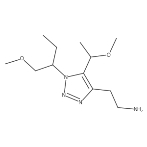 2-[1-(1-methoxybutan-2-yl)-5-(1-methoxyethyl)-1H-1,2,3-triazol-4-yl]ethan-1-amine Structure