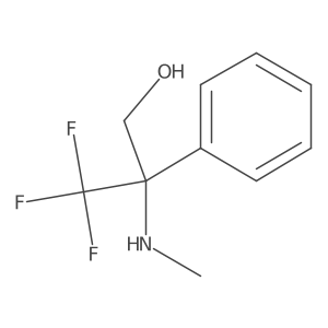 3,3,3-Trifluoro-2-(methylamino)-2-phenylpropan-1-ol Structure