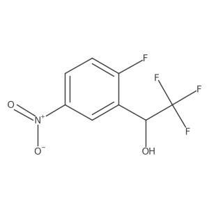 (1S)-2,2,2-trifluoro-1-(2-fluoro-5-nitrophenyl)ethan-1-ol Structure