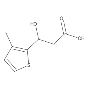 (3R)-3-hydroxy-3-(3-methylthiophen-2-yl)propanoic acid Structure