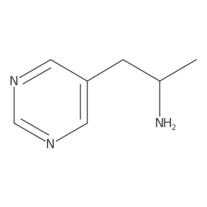 (2R)-1-(pyrimidin-5-yl)propan-2-amine结构式