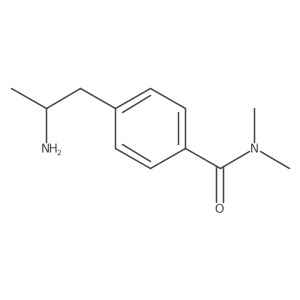 4-[(2R)-2-aminopropyl]-N,N-dimethylbenzamide结构式
