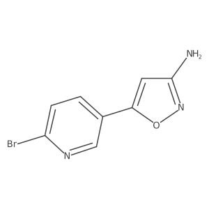 5-(6-Bromopyridin-3-yl)-1,2-oxazol-3-amine结构式