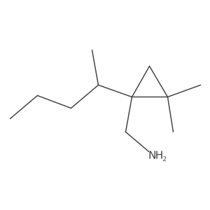 [2,2-Dimethyl-1-(pentan-2-yl)cyclopropyl]methanamine结构式