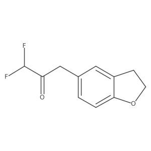 3-(2,3-Dihydro-1-benzofuran-5-yl)-1,1-difluoropropan-2-one Structure