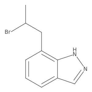 7-(2-bromopropyl)-1H-indazole Structure