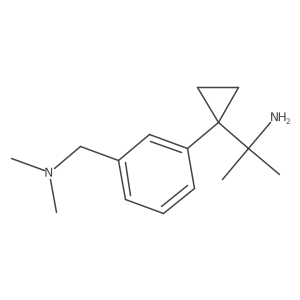 2-(1-{3-[(Dimethylamino)methyl]phenyl}cyclopropyl)propan-2-amine结构式