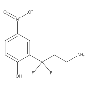 2-(3-Amino-1,1-difluoropropyl)-4-nitrophenol Structure