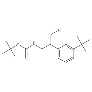 tert-butyl N-[3-amino-2-(3-tert-butylphenyl)propyl]carbamate Structure