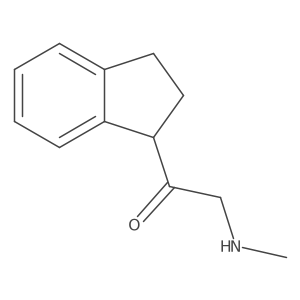 1-(2,3-dihydro-1H-inden-1-yl)-2-(methylamino)ethan-1-one结构式