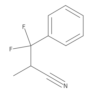 3,3-Difluoro-2-methyl-3-phenylpropanenitrile结构式
