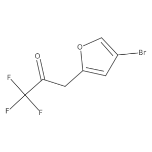 3-(4-Bromofuran-2-yl)-1,1,1-trifluoropropan-2-one结构式