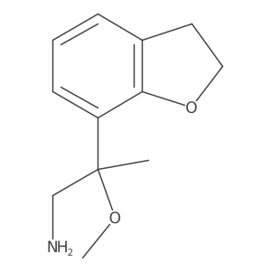 2-(2,3-Dihydro-1-benzofuran-7-yl)-2-methoxypropan-1-amine结构式