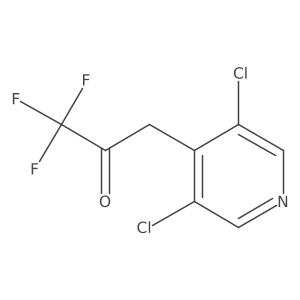 3-(3,5-Dichloropyridin-4-yl)-1,1,1-trifluoropropan-2-one结构式