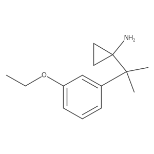 1-[2-(3-Ethoxyphenyl)propan-2-yl]cyclopropan-1-amine结构式
