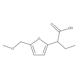 2-[5-(Methoxymethyl)furan-2-yl]butanoic acid Structure
