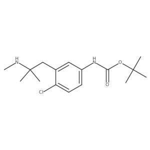 tert-butyl N-{4-chloro-3-[2-methyl-2-(methylamino)propyl]phenyl}carbamate Structure