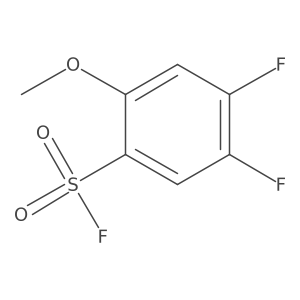 4,5-Difluoro-2-methoxybenzene-1-sulfonyl fluoride Structure