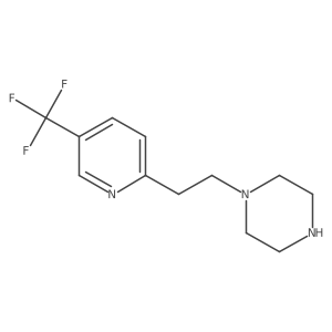 1-{2-[5-(Trifluoromethyl)pyridin-2-yl]ethyl}piperazine结构式