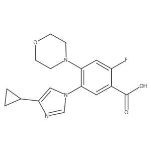 5-(4-Cyclopropyl-1H-imidazol-1-yl)-2-fluoro-4-(4-morpholinyl)benzoic acid结构式