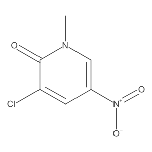 3-chloro-1-methyl-5-nitropyridin-2(1H)-one结构式