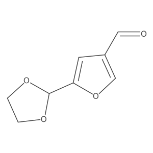 5-(1,3-Dioxolan-2-yl)furan-3-carbaldehyde结构式