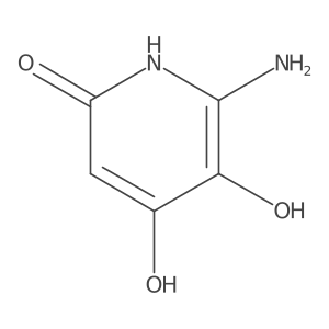 6-Amino-4,5-dihydroxy-1,2-dihydropyridin-2-one结构式