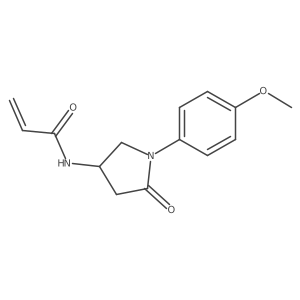 N-[1-(4-Methoxyphenyl)-5-oxopyrrolidin-3-yl]prop-2-enamide Structure