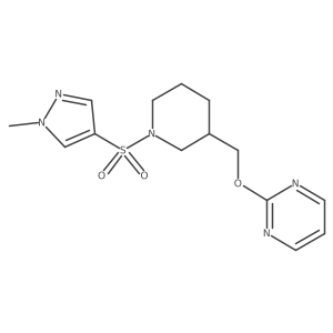 2-({1-[(1-methyl-1H-pyrazol-4-yl)sulfonyl]piperidin-3-yl}methoxy)pyrimidine Structure