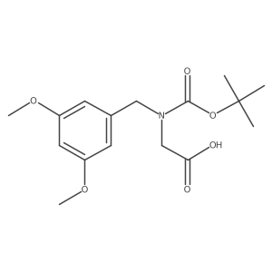 2-{[(Tert-butoxy)carbonyl][(3,5-dimethoxyphenyl)methyl]amino}acetic acid Structure