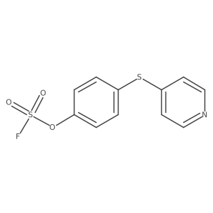 4-(4-Fluorosulfonyloxyphenyl)sulfanylpyridine结构式