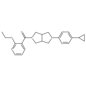 3-Cyclopropyl-6-[5-(2-ethoxypyridine-3-carbonyl)-octahydropyrrolo[3,4-c]pyrrol-2-yl]pyridazine Structure