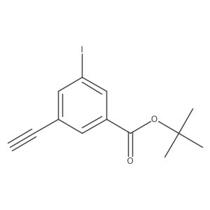 Tert-butyl 3-ethynyl-5-iodobenzoate结构式
