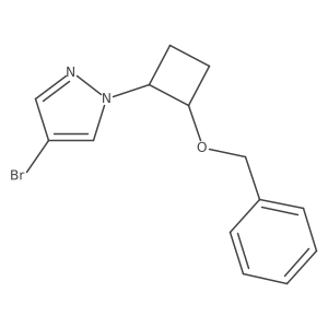 1-(2-(Benzyloxy)cyclobutyl)-4-bromo-1H-pyrazole Structure