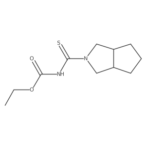 ethyl N-{octahydrocyclopenta[c]pyrrole-2-carbothioyl}carbamate Structure