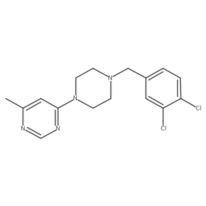 4-{4-[(3,4-Dichlorophenyl)methyl]piperazin-1-yl}-6-methylpyrimidine结构式