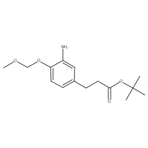 Tert-butyl 3-[3-amino-4-(methoxymethoxy)phenyl]propanoate结构式