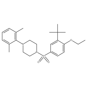 1-(3-Tert-butyl-4-ethoxybenzenesulfonyl)-4-(2,6-dimethylphenyl)piperazine结构式