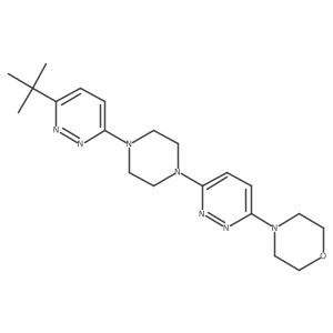 4-{6-[4-(6-Tert-butylpyridazin-3-yl)piperazin-1-yl]pyridazin-3-yl}morpholine Structure
