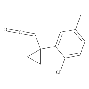 1-Chloro-2-(1-isocyanatocyclopropyl)-4-methylbenzene Structure