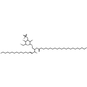 1-(3-O-sulfo-beta-D-galactosyl)-N-docosanoylsphingosine Structure