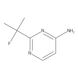 2-(2-Fluoropropan-2-yl)pyrimidin-4-amine结构式
