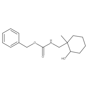 benzyl N-[(2-hydroxy-1-methylcyclohexyl)methyl]carbamate结构式